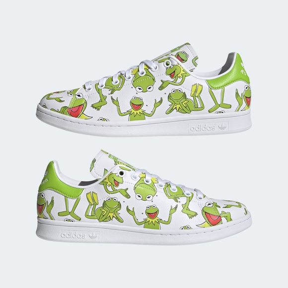 adidas Other - New Adidas Originals Disney Muppets Kermit Stan Smith Men's Sneakers White Green
